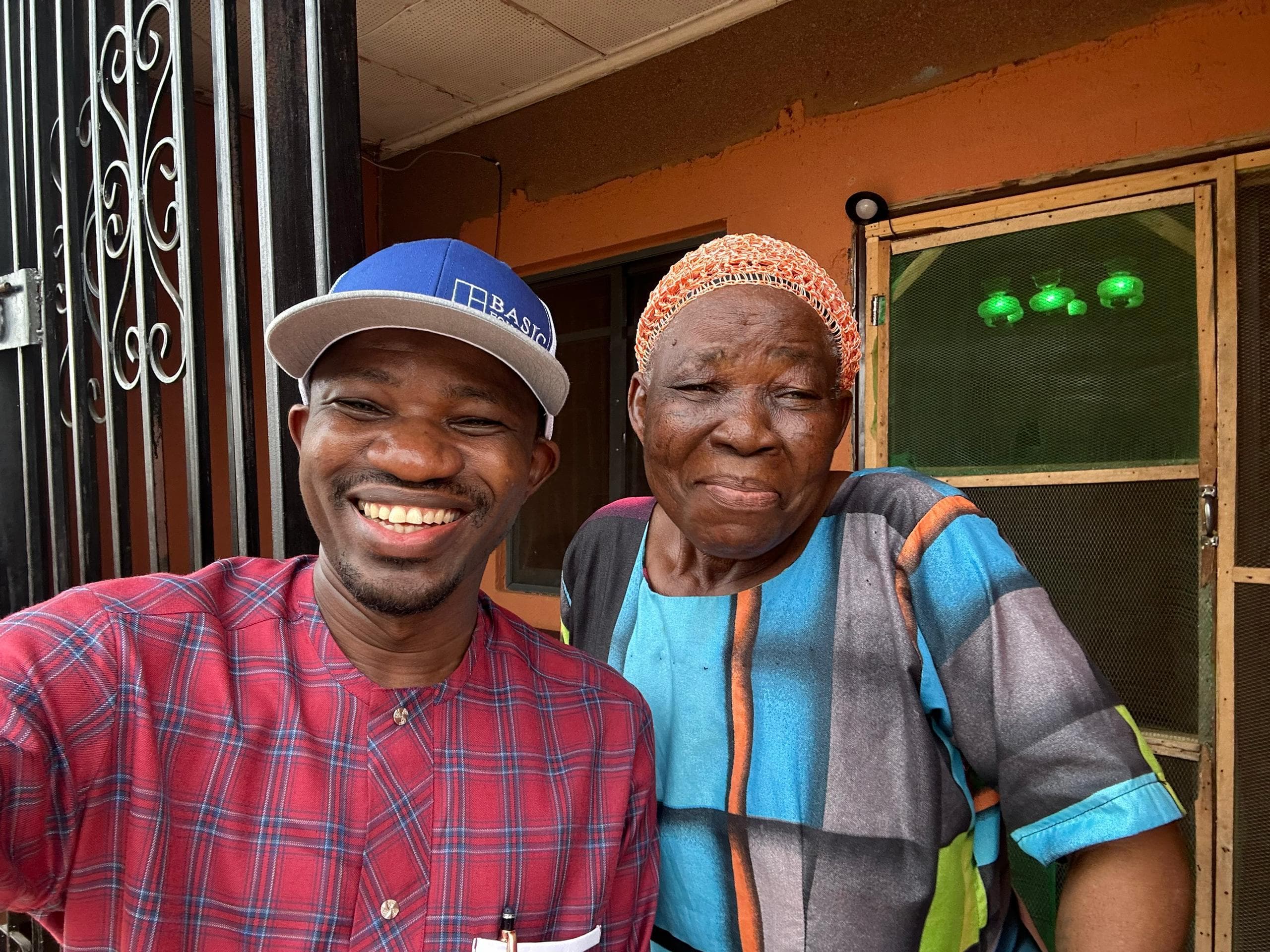 Deaconess Deborah Olubisi Oloyede smiling beside a family member in a close selfie