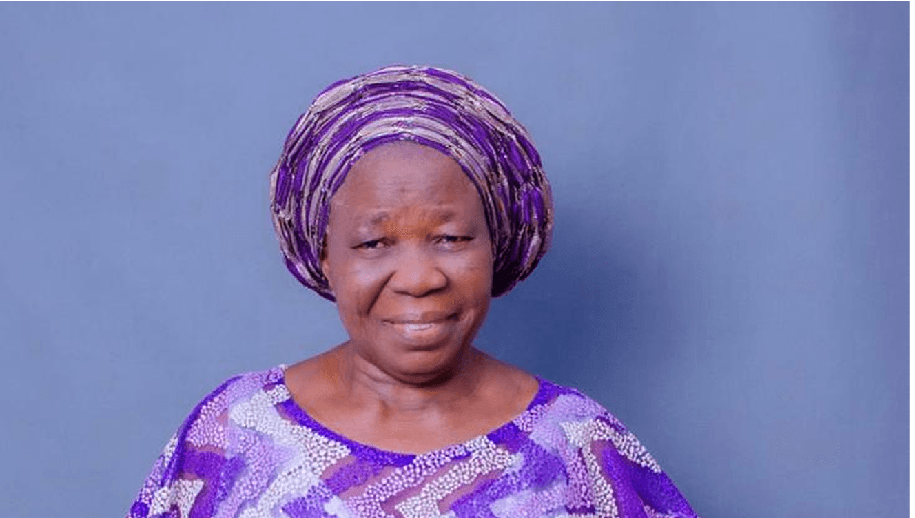 Deaconess Deborah Olubisi Oloyede in purple traditional attire