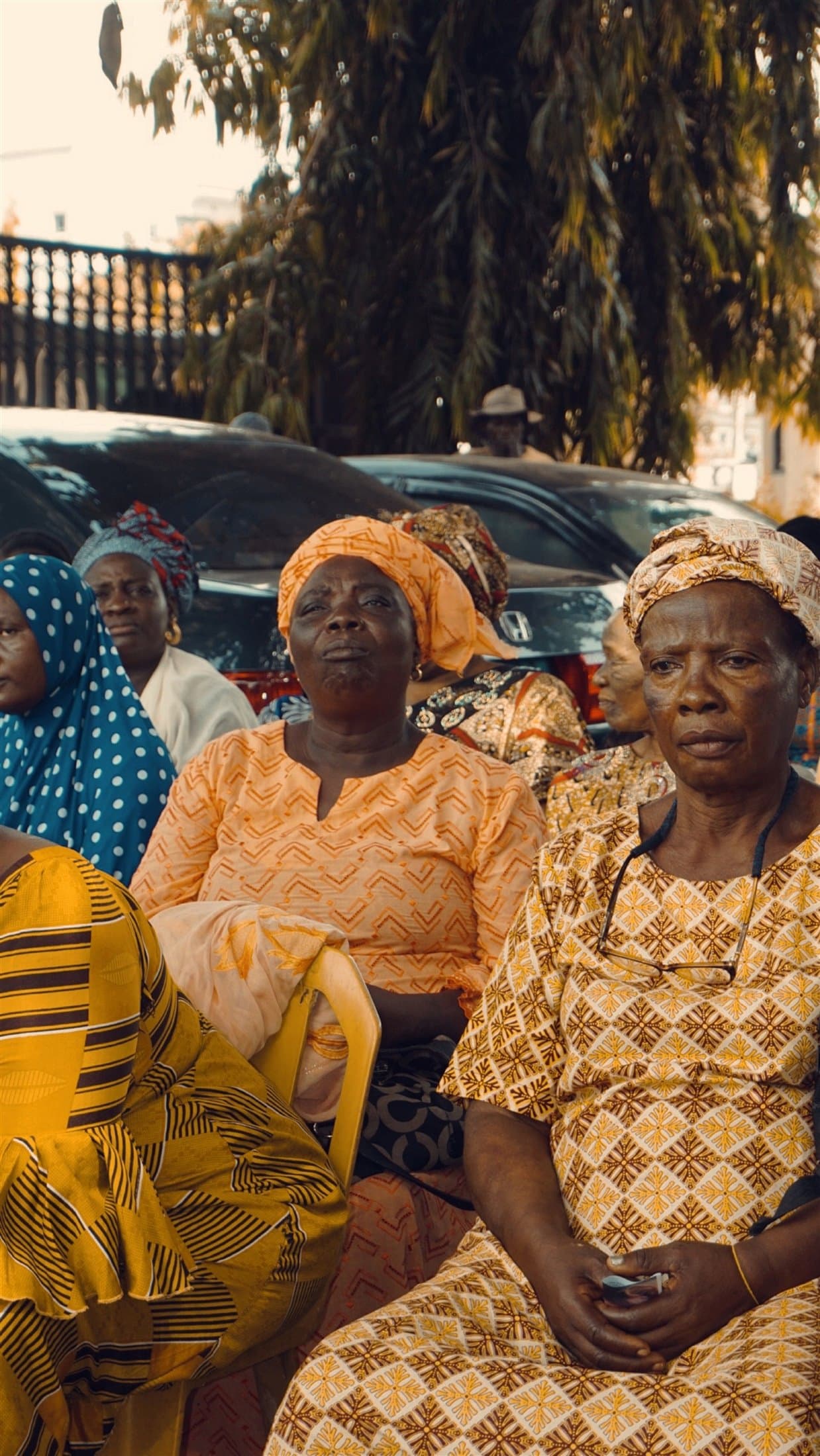 Older Nigerian women seated together